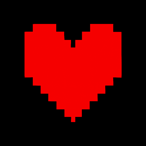 Make me a heart for Deltarune.
In-Game asset.  2d.  High contrast.  No shadows