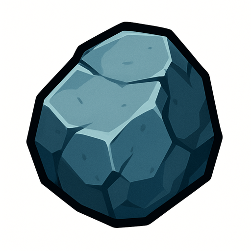 Stone.
In-Game asset.  2d.  High contrast.  No shadows