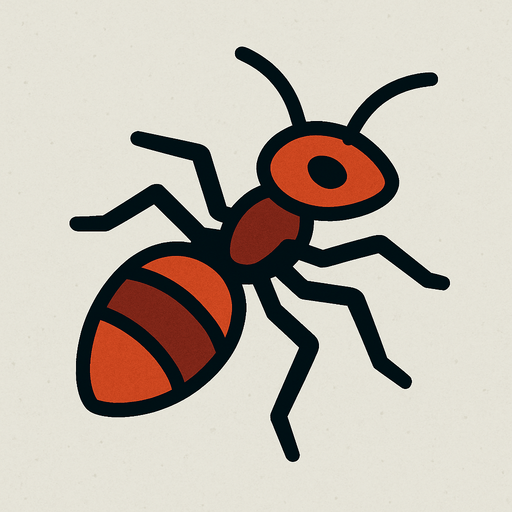 Fourmi.
In-Game asset.  2d.  High contrast.  No shadows