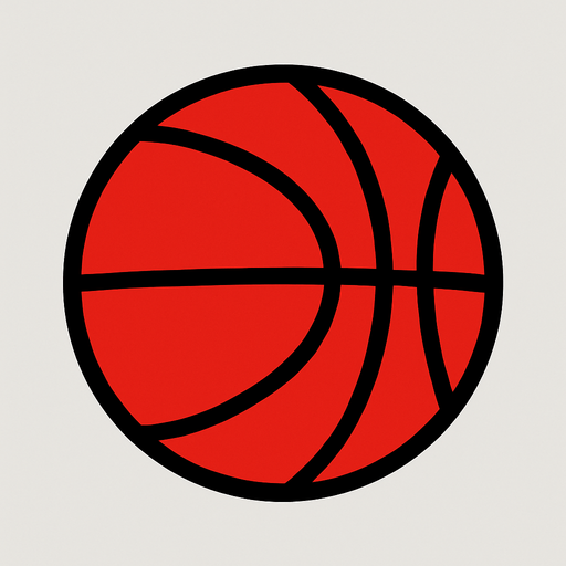 Bana 2d basketbol topu yap kırmızı renk olsun.
In-Game asset.  2d.  High contrast.  No shadows