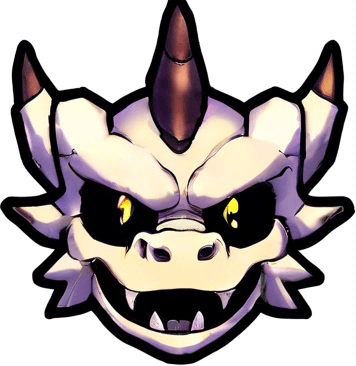 The dragon has much bigger yellow pupils