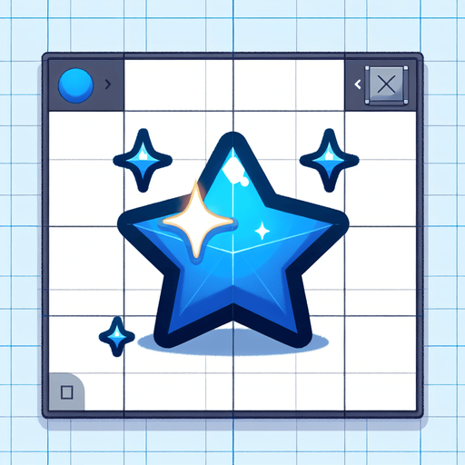 a shiny blue cute star.
Single Game Texture. In-Game asset. 2d. Blank background. High contrast. No shadows.