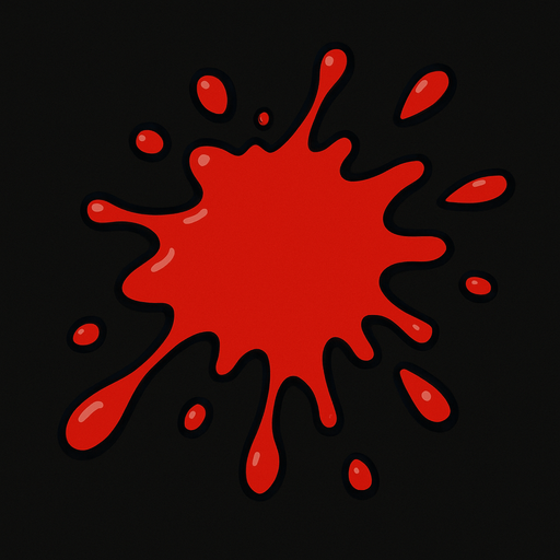 blood.
In-Game asset.  2d.  High contrast.  No shadows