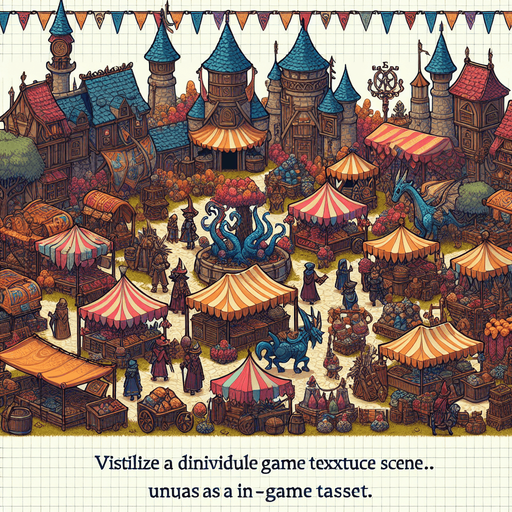 a festival in a  fantasy rts style.
Single Game Texture. In-Game asset. 2d. Blank background. High contrast. No shadows.