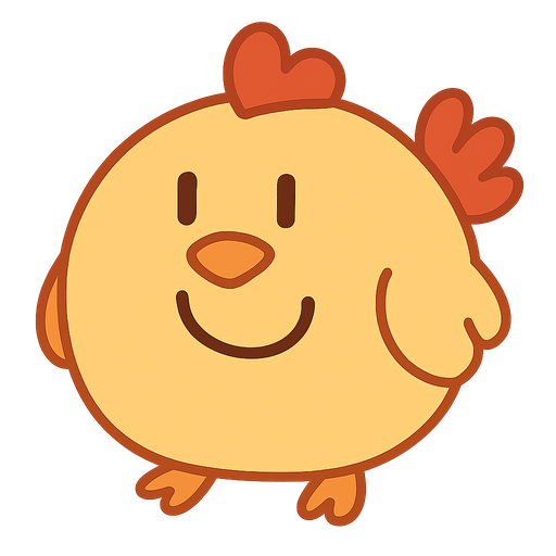 ball chicken. No background. Transparent background. Blank background. No shadows. 2d. In-Game asset. flat