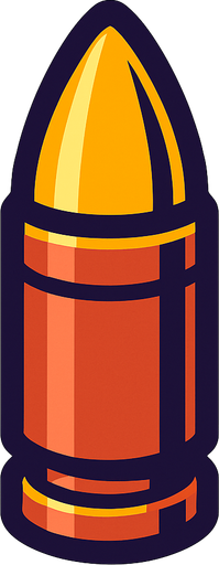 Bullet.
In-Game asset.  High contrast.  No shadows