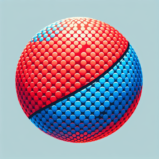BouncyBall MG red and blu.
Single Game Texture.  In-Game asset.  2d.  Blank background.  High contrast.  No shadows