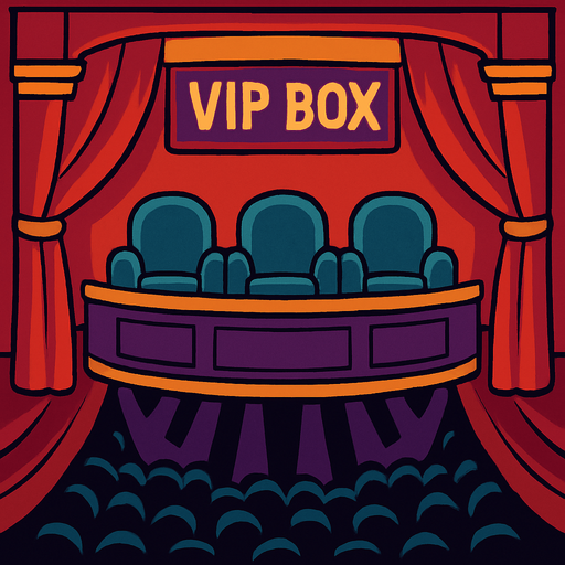 Vip box de una Sala de Conciertos Viviente.
In-Game asset.  2d.  High contrast.  No shadows