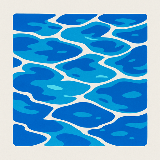water look on top.
In-Game asset.  2d.  High contrast.  No shadows