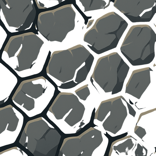 Fond d'écran roche.
In-Game asset.  2d.  High contrast.  No shadows