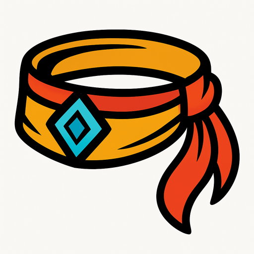 Headband.
In-Game asset.  2d.  High contrast.  No shadows