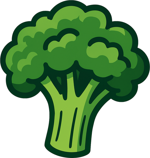 Broccoli.
In-Game asset.  2d.  High contrast.  No shadows