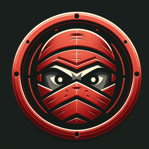 2d coin. Ninja face in the coin. red coin. 2 circles inside it.
Single Game Texture. In-Game asset. 2d. Blank background. High contrast. No shadows.