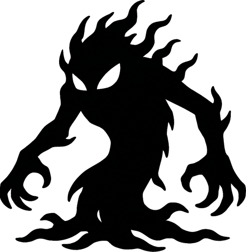 shadowCreature.
In-Game asset.  2d.  High contrast.  No shadows