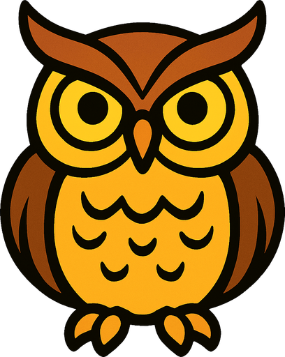 Owl.
In-Game asset.  2d.  High contrast.  No shadows