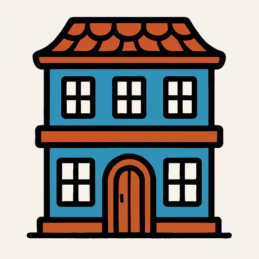 building.
In-Game asset.  2d.  High contrast.  No shadows