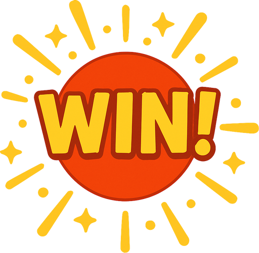 A win effect that will be over a round button and that will triger for some seconds after a win happens, scaling in x and y as an effect..
In-Game asset.  2d.  High contrast.  No shadows