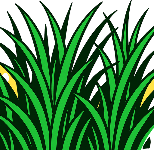 Make a image that were a crop on grass.
2d.  High contrast.  No shadows