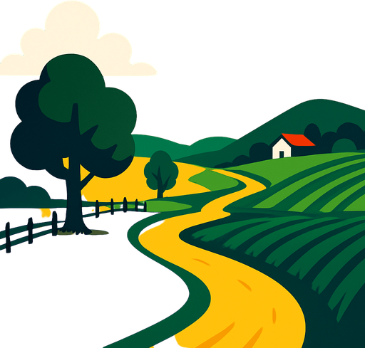 Fond d'écran campagne.
In-Game asset.  2d.  High contrast.  No shadows