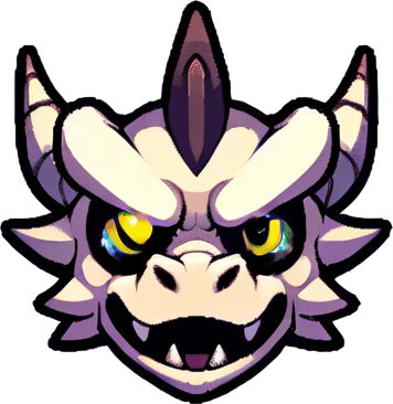 big yellow circles for pupils for the dragons eyes