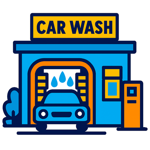 carwash bussiness.
In-Game asset.  2d.  High contrast.  No shadows