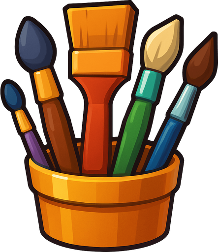 Pack of different brushes.
In-Game asset.  High contrast.  No shadows. 3D