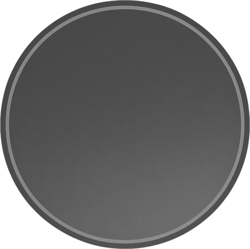 mostly transparent grey circle.
In-Game asset.  2d.  High contrast.  No shadows
