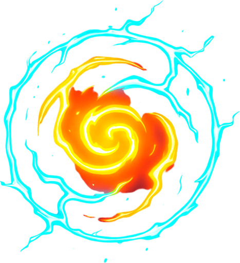 Neon energy orb.
In-Game asset.  2d.  High contrast.  No shadows