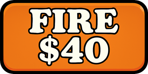 Make button orange and change test to say 'Fire $40'