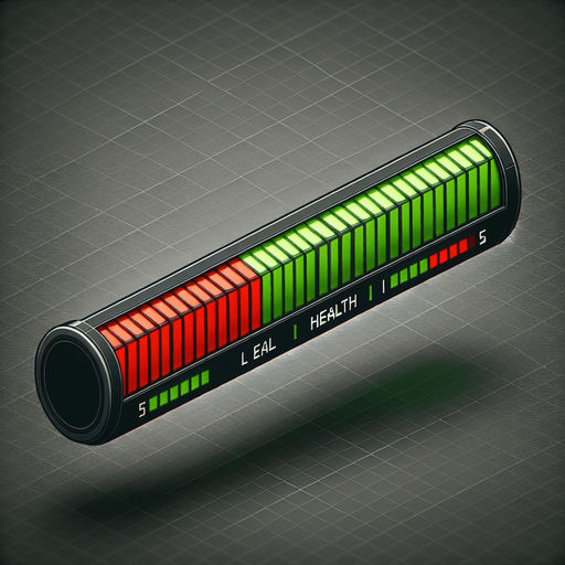 horizontal health level bar.