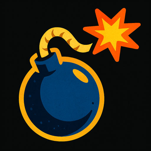 Una bomba.
In-Game asset.  2d.  High contrast.  No shadows