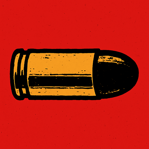 Make me a player bullet for RDR2.
In-Game asset.  2d.  High contrast.  No shadows