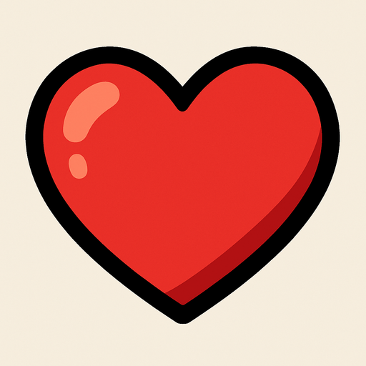 kalp.
In-Game asset.  2d.  High contrast.  No shadows