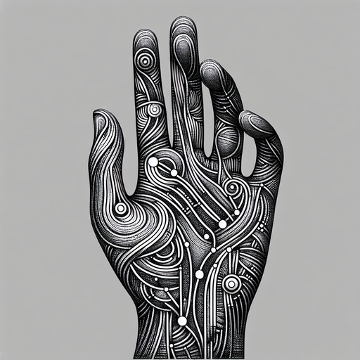 hand.
Single Game Texture. In-Game asset. 2d. Blank background. High contrast. No shadows.