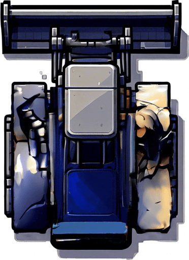 Impression de mouvement des chenilles.