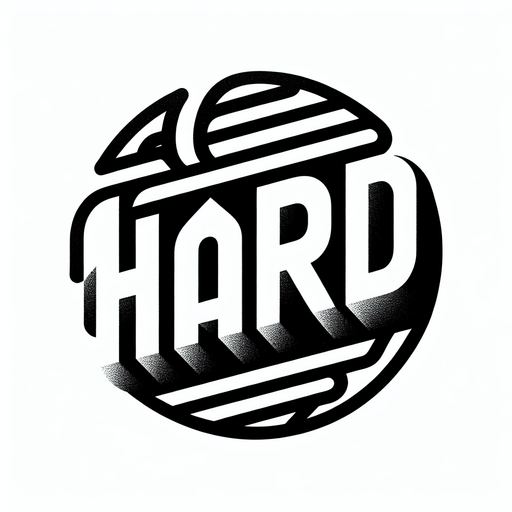 Hard text.
A text that says Hard