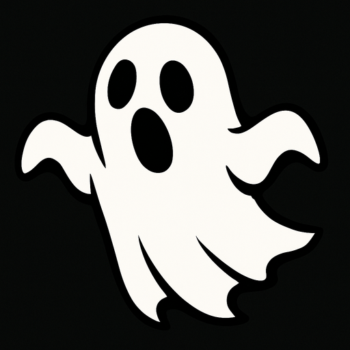 Ghost.
In-Game asset.  2d.  High contrast.  No shadows