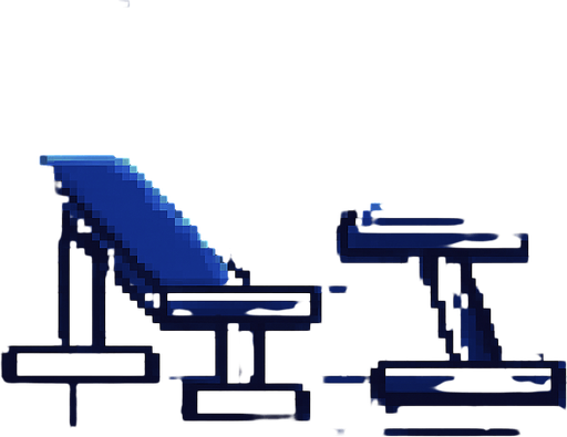 pixel tarzda ay ışığı temalı bir gym salonu çiz.
In-Game asset.  2d.  High contrast.  No shadows. pixel gym salonu
