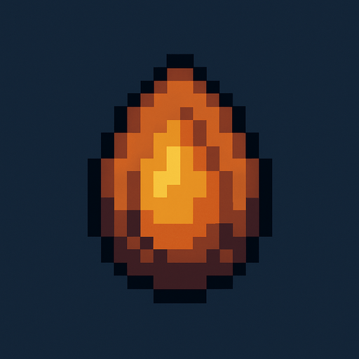 semilla de pixeles.
In-Game asset.  2d.  High contrast.  No shadows