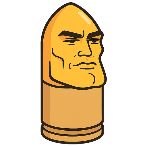 Güllə amma gigachad sifətli
. No background. Transparent background. Blank background. No shadows. 2d. In-Game asset. flat