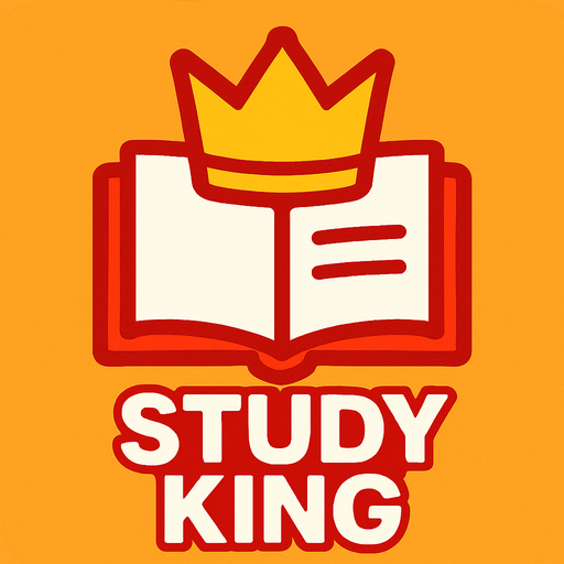 Create a achivement for this learning app and this name is study king !.
In-Game asset.  2d.  High contrast.  No shadows