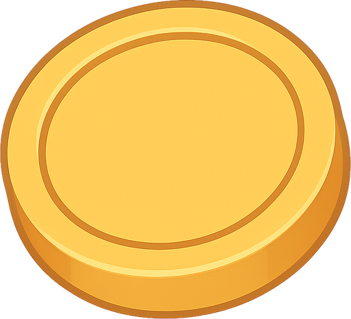 altın. No background. Transparent background. Blank background. No shadows. 2d. In-Game asset. flat