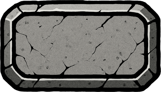 Stone effect button.
In-Game asset.  2d.  High contrast.  No shadows