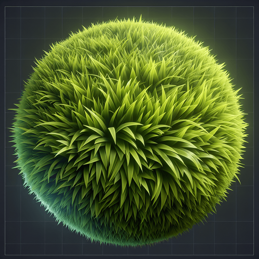 Grass.
Single Game Texture.  In-Game asset.  2d.  Blank background.  High contrast.  No shadows