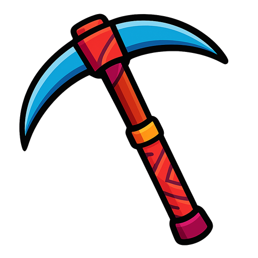 harvesting tool.
In-Game asset.  2d.  High contrast.  No shadows