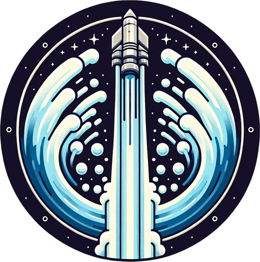 top view of water jet.
Single Game Texture. In-Game asset. 2d. Blank background. High contrast. No shadows.