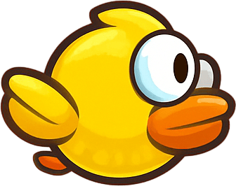 Fullscreen modern App Store landscape banner, 16:9, high definition, for a game titled "Flappy Bird: Tap to Fly" and with the description "Tap to keep the bird airborne and navigate through gaps in pipes. Avoid obstacles and see how far you can go!". No text on banner!