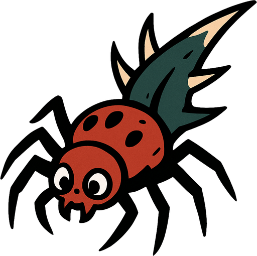 spider thorn.
In-Game asset.  2d.  High contrast.  No shadows