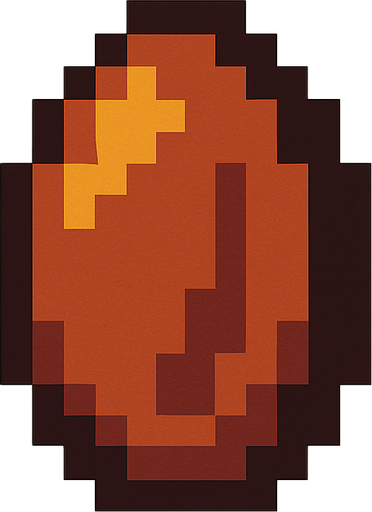 8 bit cherry seed.
In-Game asset.  2d.  High contrast.  No shadows