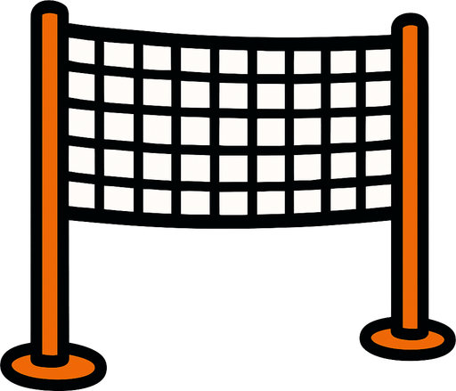 volley ball net.
In-Game asset.  2d.  High contrast.  No shadows